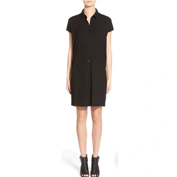 black jersey dress knee length Petite Black Siobhan Jersey Mini Dress